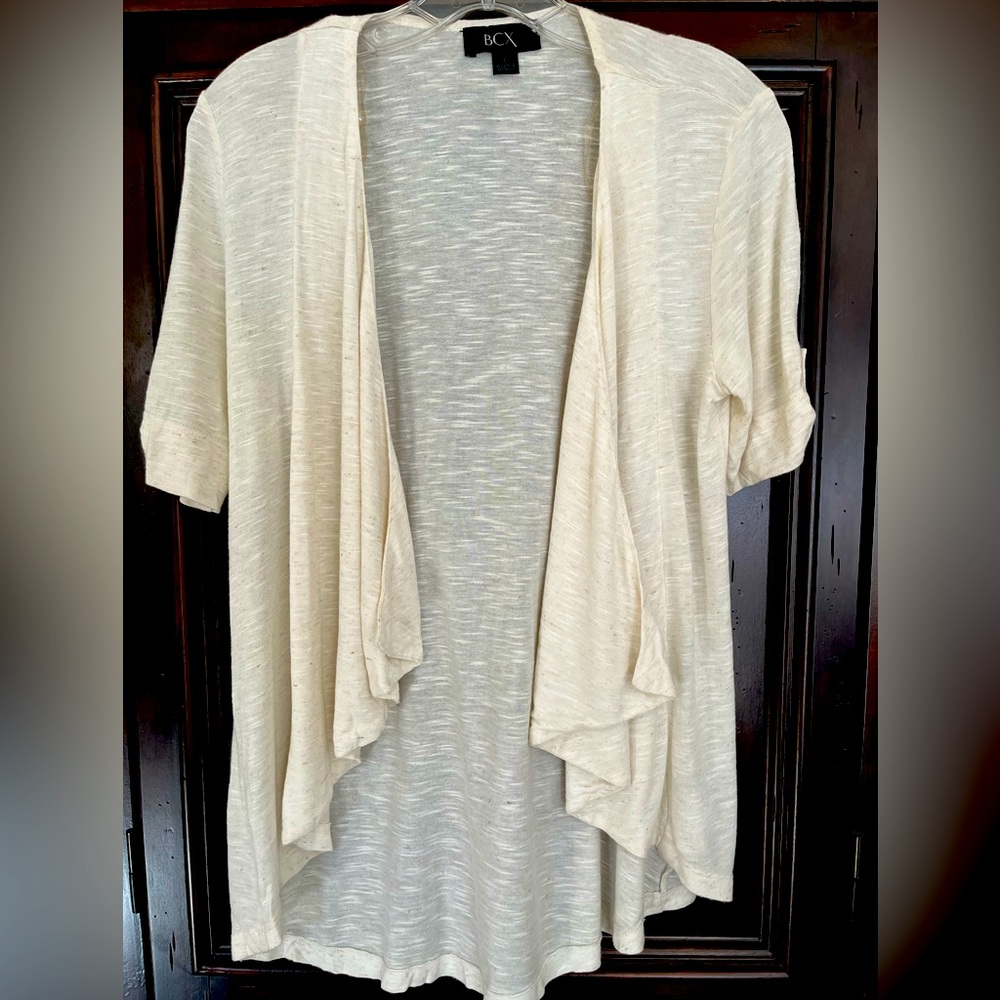 BCX Semi Sheer Jacket Top